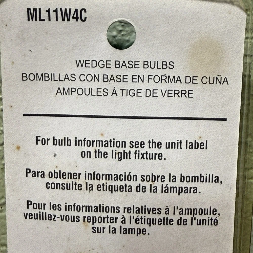 Malibu ML11W4C 12 Volt 11 Watt Low- Voltage T5 Wedge Base Bulbs 4 Pack‎ - NEW